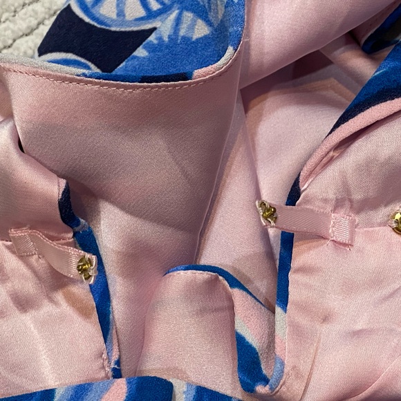 Lilly Pulitzer Donna Romper Pink Tropics Heat Wave Size 8 EUC - Picture 13 of 16